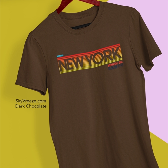 Color - DARK Chocolate - Mens Short Sleeve T-shirt - - Picture 1 of 1